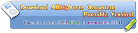 Download All My Notes Organizer Portable Version.