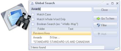 Search across all your records quickly