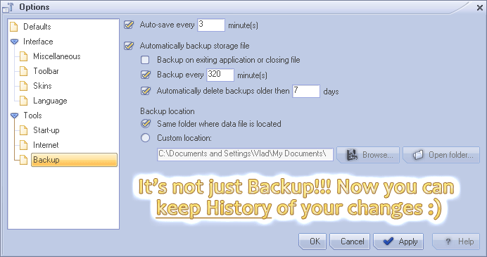 [Auto-|Automatic |Scheduled ]Backups[ + history|||]