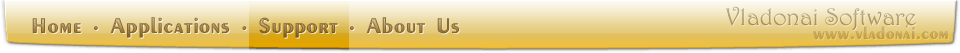 Vladonai Software Navigation Bar